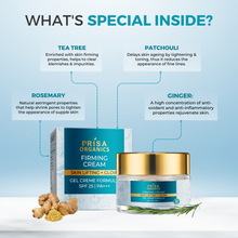 Load image into Gallery viewer, Prisa Organics Skin Firming Day Cream, 50g with SPF 25 PA++ Skin tightening, Skin Lifting + Glowing & Anti aging Cream