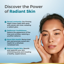 Load image into Gallery viewer, Prisa Organics Skin Firming Night Cream, 50g Skin tightening formula, Anti Aging Cream