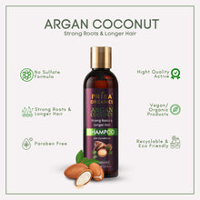 Load image into Gallery viewer, Argan Cocount Shampoo with Conditioner for Strong Roots & Hair Growth, No SLS & Paraben 200 ml