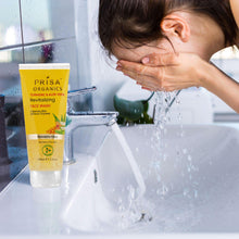 Load image into Gallery viewer, Prisa Organics Turmeric & Aloe Vera Revitalizing Face Wash