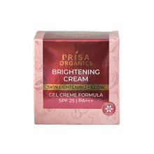 Load image into Gallery viewer, Prisa Organics Brightening Cream for Skin Lightening & Glow, Gel Cream Formula, SPF 25 | PA+++. 50gm