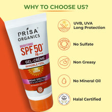 Load image into Gallery viewer, SPF 60 Sun Screen Gel Cream | Broad Spectrum UVA & UVB, PA+++ (100 g)
