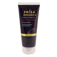 Load image into Gallery viewer, Prisa Organics Activate Charcoal Purifying, Detox Face Wash