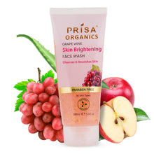Load image into Gallery viewer, Prisa Organics Grapes Wine Skin Brightening Face Wash, 100 ml