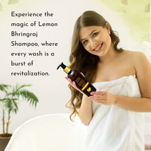 Load image into Gallery viewer, Lemon Bhringraj Hair Nourishing Shampoo with Conditioner, 300ml