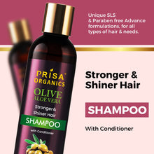 Load image into Gallery viewer, Prisa Organics Olive AloeVera Nourishing Shampoo with Conditioning, 300ml

