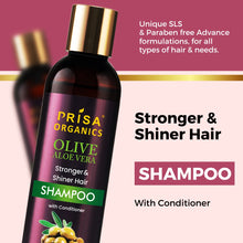 Load image into Gallery viewer, Prisa Organics Olive AloeVera Nourishing Shampoo with Conditioning, 300ml