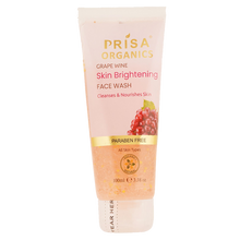 Load image into Gallery viewer, Prisa Organics Grapes Wine Skin Brightening Face Wash Cleanses & Nourishes Skin