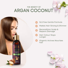 Load image into Gallery viewer, Argan Cocount Shampoo with Conditioner for Strong Roots &amp; Longer Hair, SLS Free, Paraben Free, 200 ML