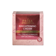 Load image into Gallery viewer, Prisa Organics Brightening Cream for Skin Lightening &amp; Glow, Gel Cream Formula, SPF 25 | PA+++.  50gm