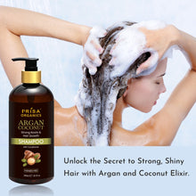 Load image into Gallery viewer, Argan Coconut Shampoo for strong Hair Root and Hair Growth 300ml
