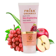 Load image into Gallery viewer, Prisa Organics Grapes Wine Skin Brightening Face Wash, 100 ml
